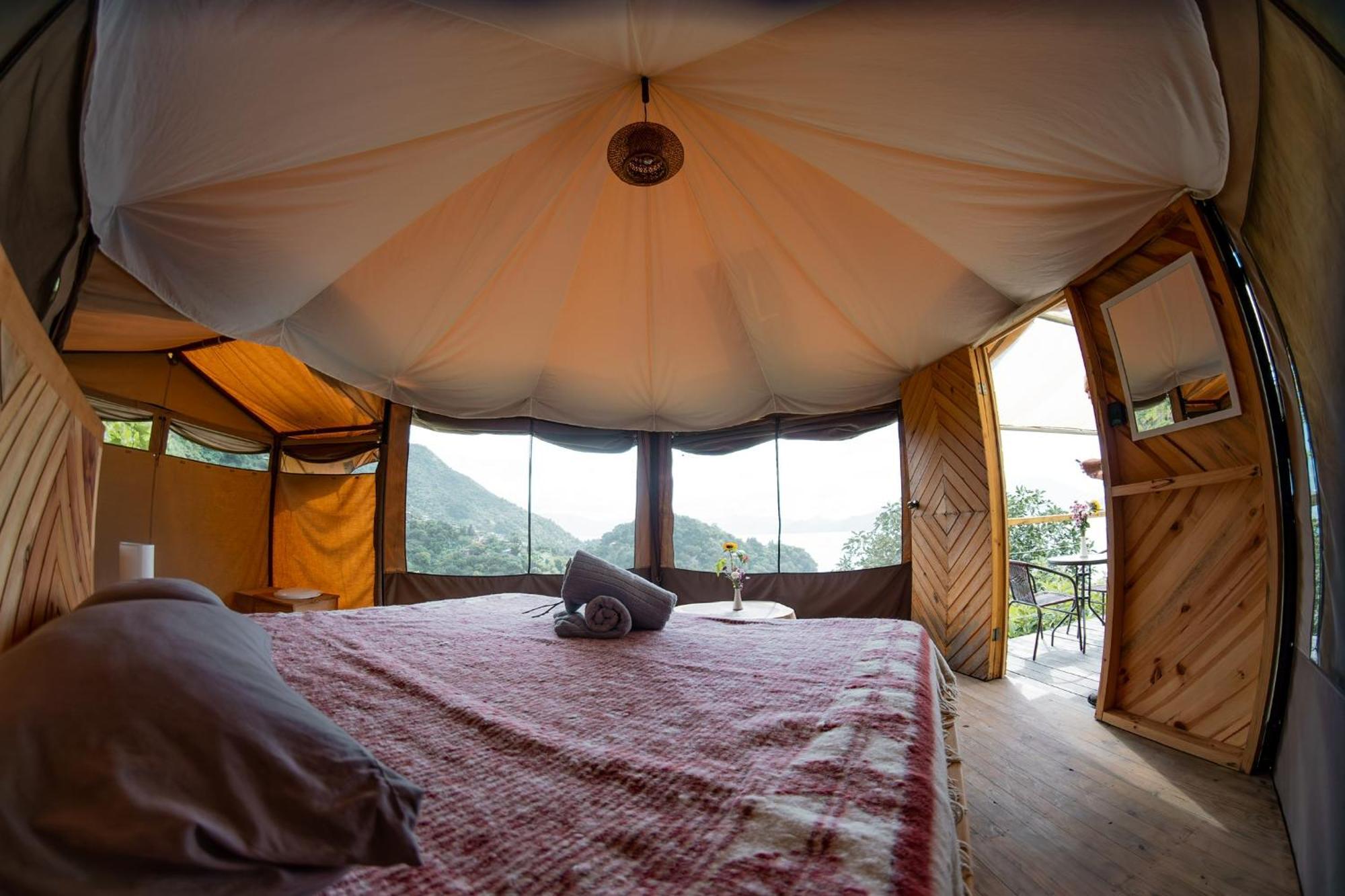 סן מרקוס לה לגונה Fuego Atitlan Eco-Hotel מראה חיצוני תמונה